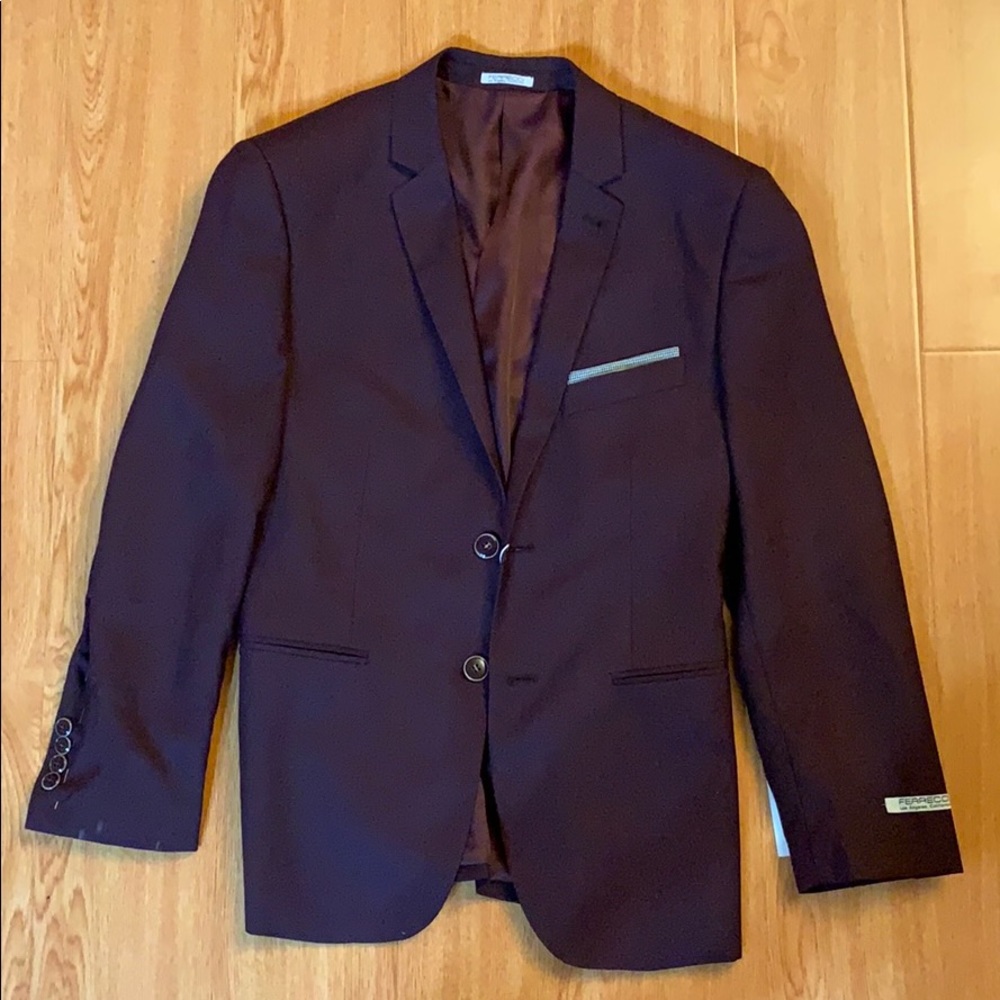 Men’s Burgundy Suit